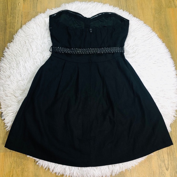 3/$10 NEW Forever 21 Linen Blend Strapless Dress SZ M - Picture 5 of 8